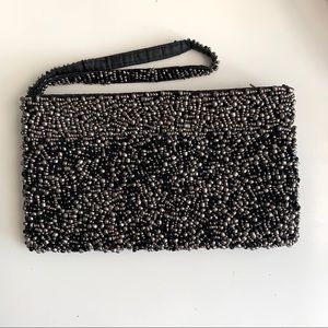 Vintage beaded wristlet evening bag